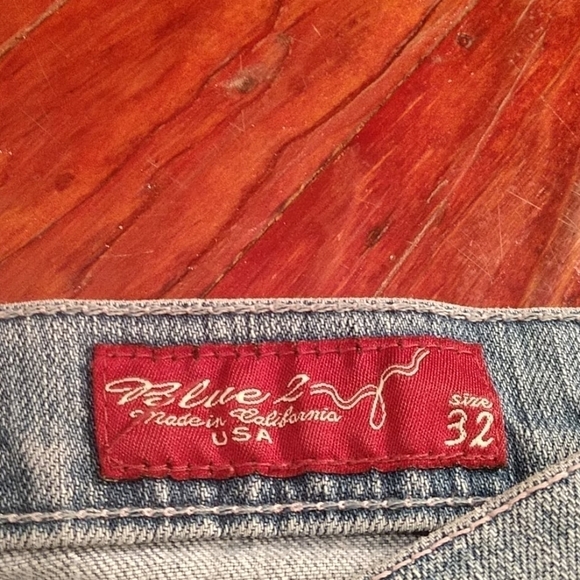 Blue 2 Flared Jeans Size 32 - Picture 3 of 11